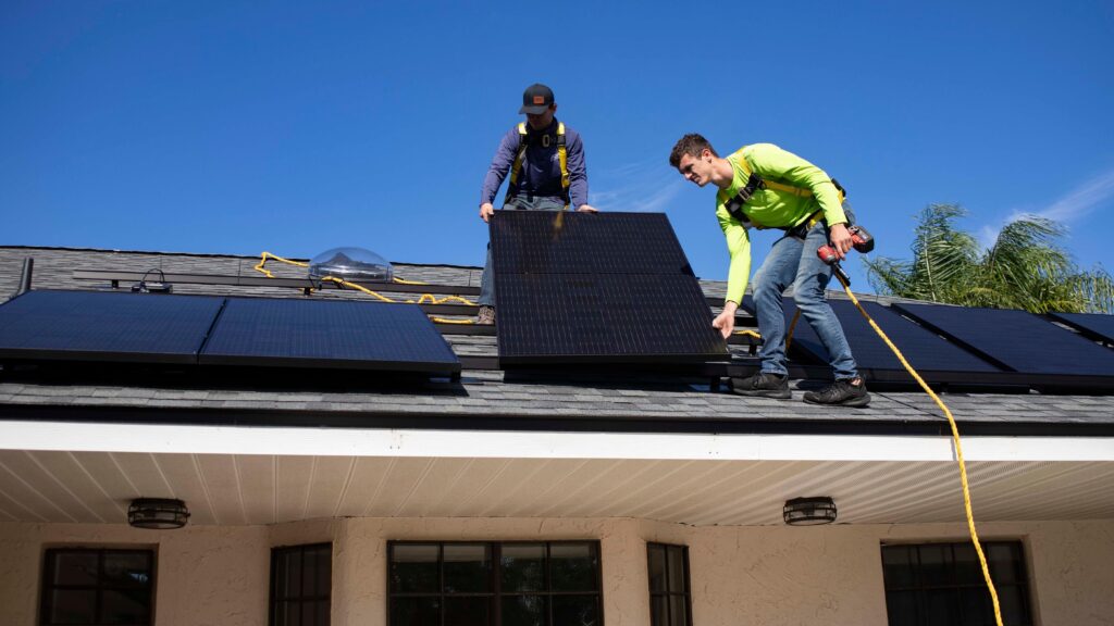 solar panels on houses