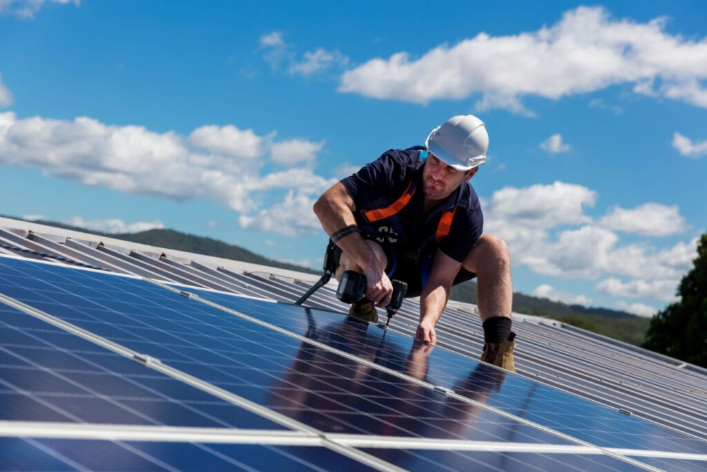 installing roof solar panels