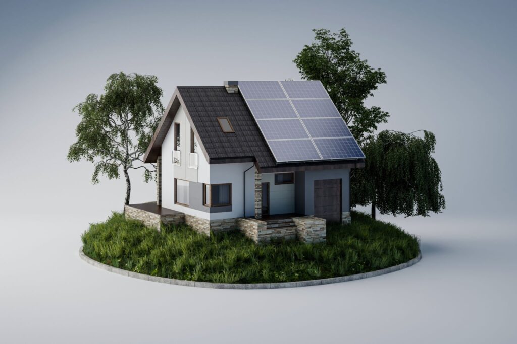 solar panel houses