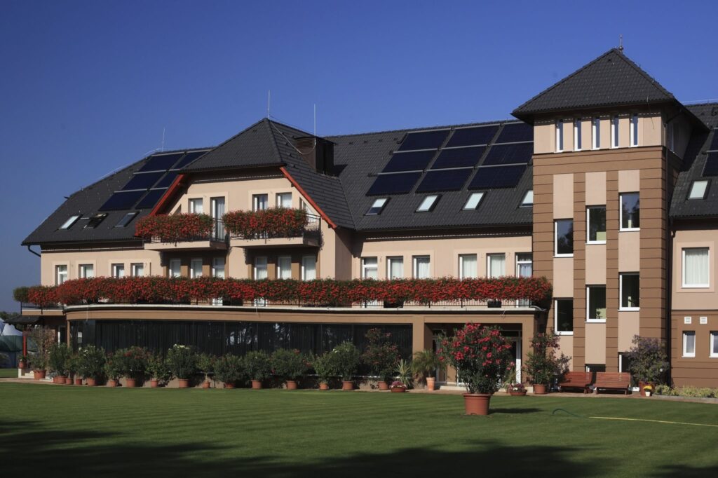 solar panels on house