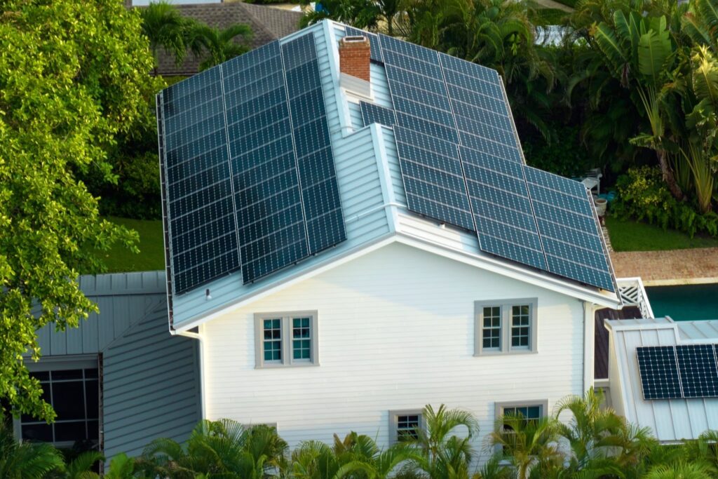 solar panels on houses