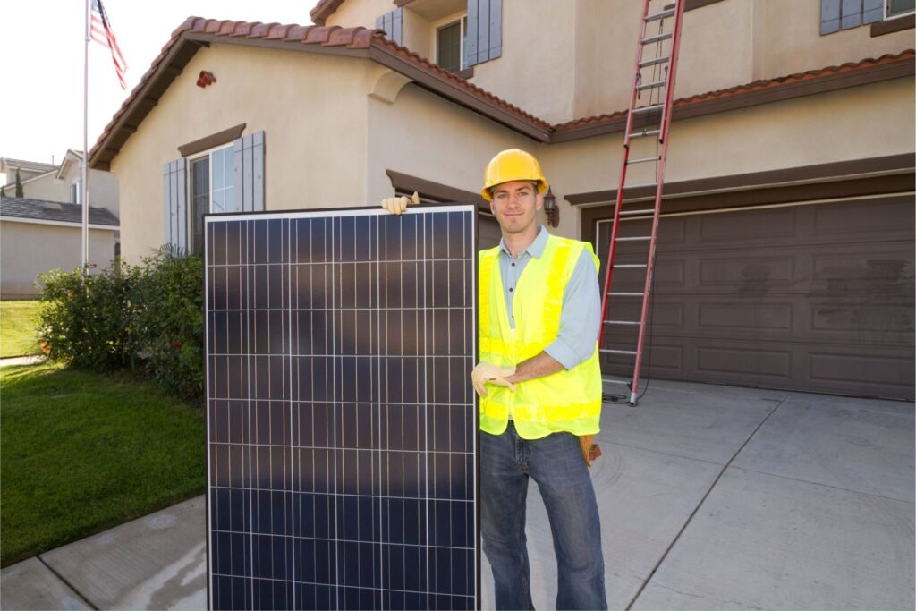 house solar panel