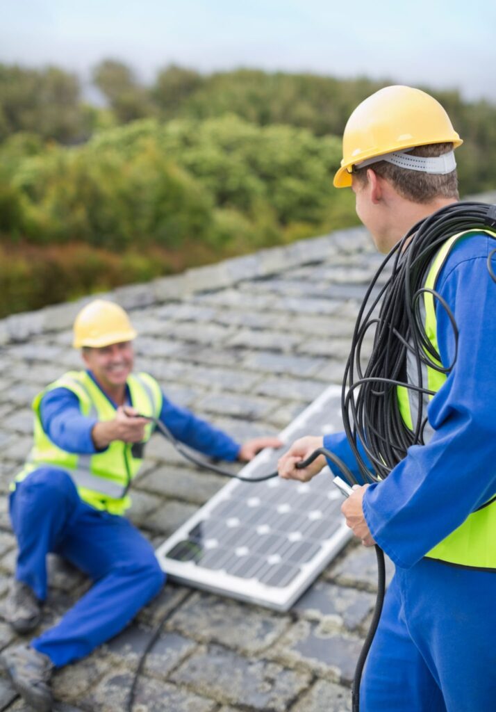 installing solar panels on roof