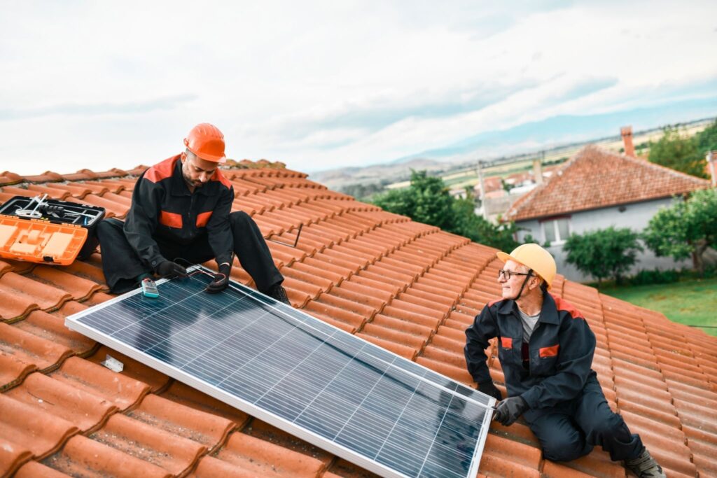 solar panel install