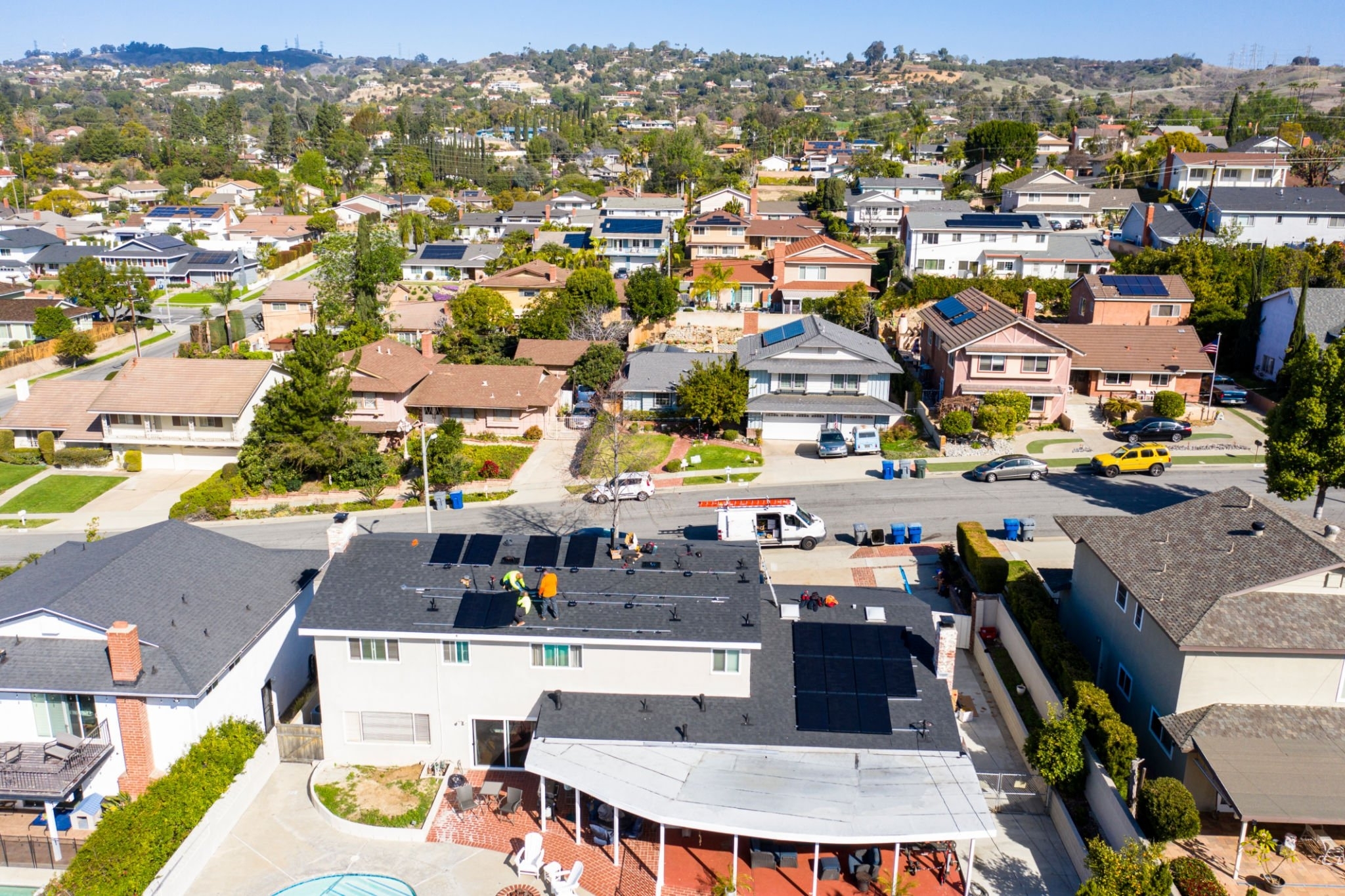 solar panels on houses